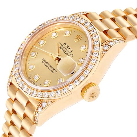 yellow gold rolex watch